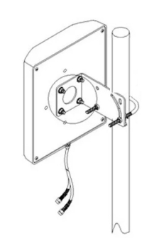 FLAVIA 5G LTE UMTS HSDPA 3G 4G WLAN 14-16dBi panel antenna with 2 x 5m cable
